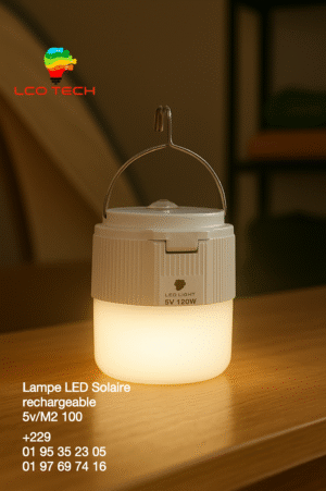 LAMPE LED SOLAIRE Rechargeable 5v/M2 100
